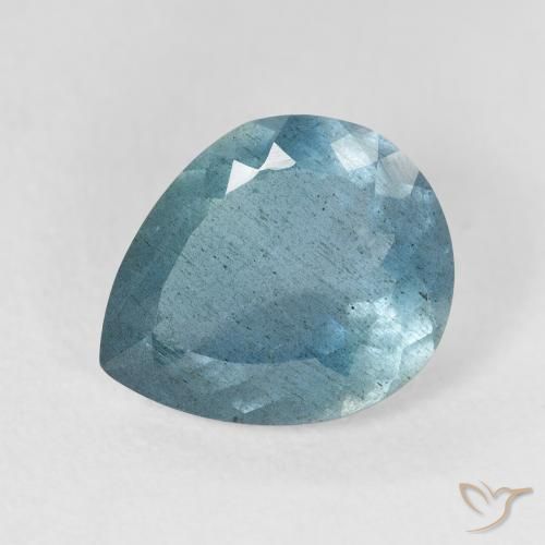 3.54ct 天然 ライトブルーグリーン アクアマリン, 洋梨の形, VS-SI