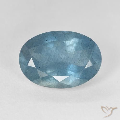 5.55カラットの天然Light Bluish Turquoiseアクアマリン（14×9.8 mm・オーバルカット）