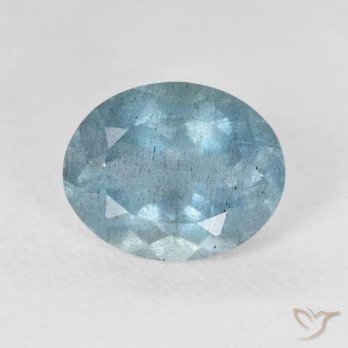 2.51ct 天然 Light Bluish Turquoise アクアマリン, 楕円形, VS-SI
