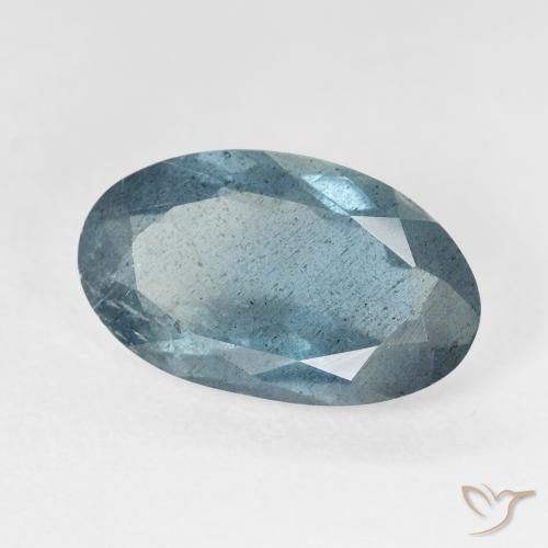 5.79カラットの天然ライトブルーグリーンアクアマリン、楕円形、VS-SI
