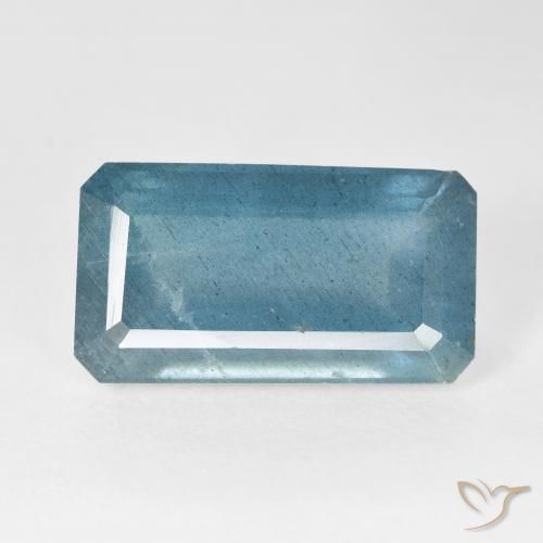 10.40ct 天然 ミディアムブルー アクアマリン, エメラルドカット, VS-SI