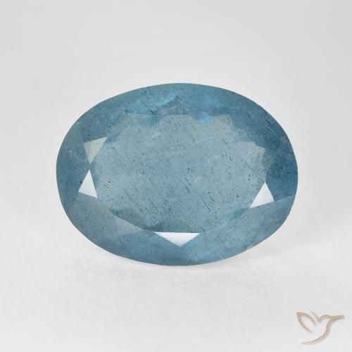 9.08ct 天然 ライトブルー アクアマリン, 楕円形, VS-SI