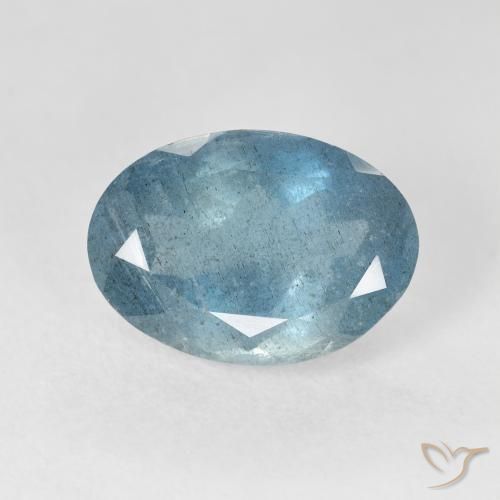 5.28ct 天然 ライトブルー アクアマリン, 楕円形, VS-SI