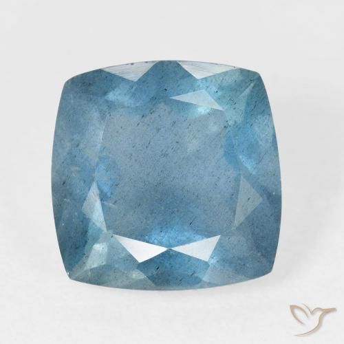 6.26ct 天然 青みがかったグリーン アクアマリン, クッション, VS-SI