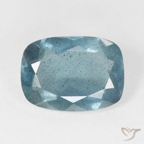 5.26ct 天然 青みがかった緑 アクアマリン, クッション, VS-SI, Photo A