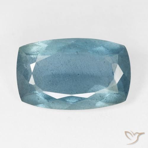 8.71ct 天然 Light Bluish Turquoise アクアマリン, クッション, VS-SI