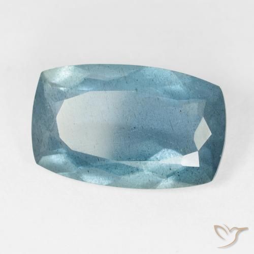8.71カラットの天然Light Bluish Turquoiseアクアマリン、クッション、VS-SI