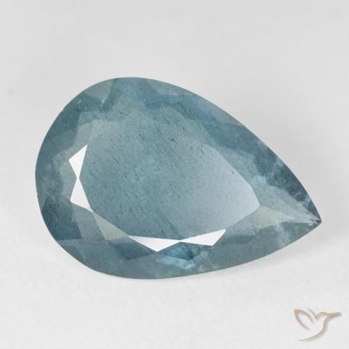 8.74ct 天然 青みがかったグリーン アクアマリン, 洋梨の形, VS-SI