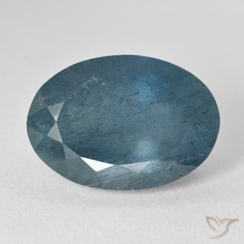 14.32カラットの天然ディープブルーアクアマリン（18.5×13 mm・オーバルカット）