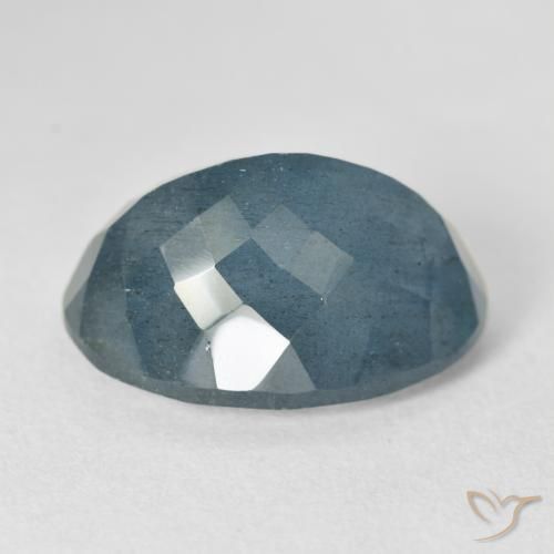 14.32カラットの天然ディープブルーアクアマリン（18.5×13 mm・オーバルカット）