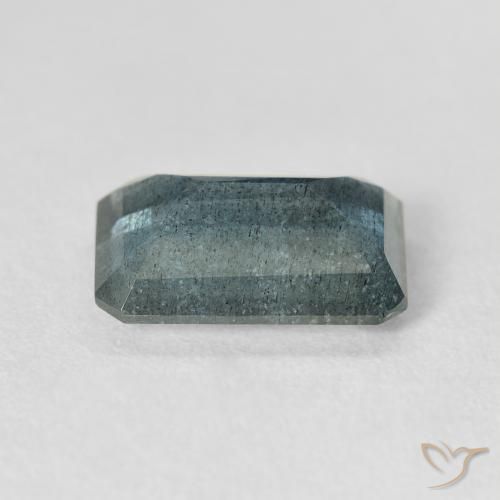 4.25カラットの天然薄いブルーグリーンアクアマリン（12.4×8.7 mm・エメラルドカット）