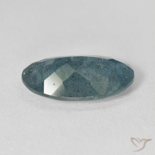 5.60カラットの天然青緑アクアマリン（16.4×10.1 mm・オーバルカット）
