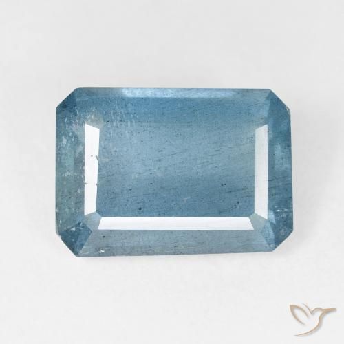 6.20ct 天然 ミディアムブルー アクアマリン, エメラルドカット, VS-SI