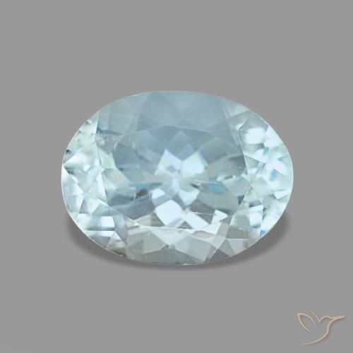 1.21ct ブルー アクアマリン, 楕円形, VS
