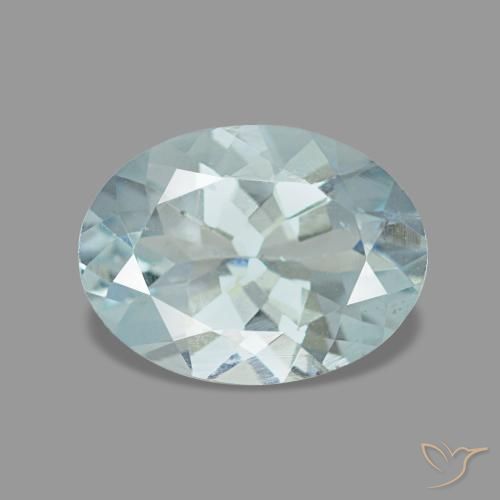 1.08ct ブルー アクアマリン, 楕円形, VS