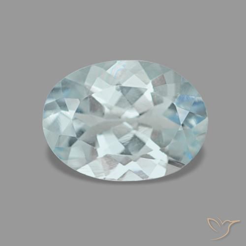 1.05ct ターコイズ アクアマリン, 楕円形, VVS