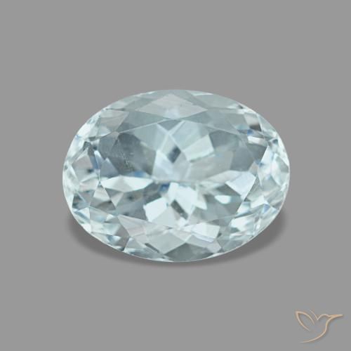 1.24ct ターコイズ アクアマリン, 楕円形, VVS