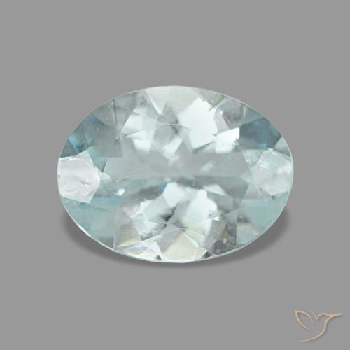 0.97ct ブルー アクアマリン, 楕円形, VS