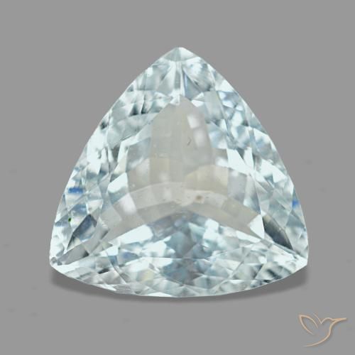 3.21ct ブルー アクアマリン, トリリアント, VS