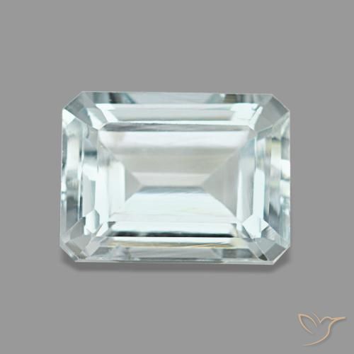 1.67ct ブルー アクアマリン, エメラルドカット, VS