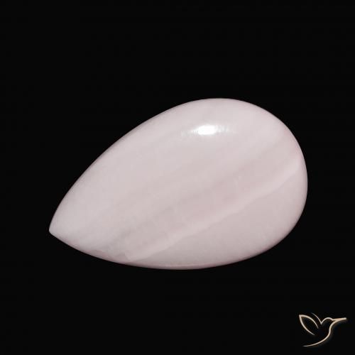9.35ct 天然 ライトピンク アラゴナイト, 洋梨の形, オペーク