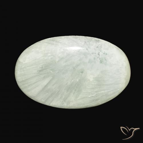 54.71ct 天然 ライトグリーン アラゴナイト, 楕円形, オペーク