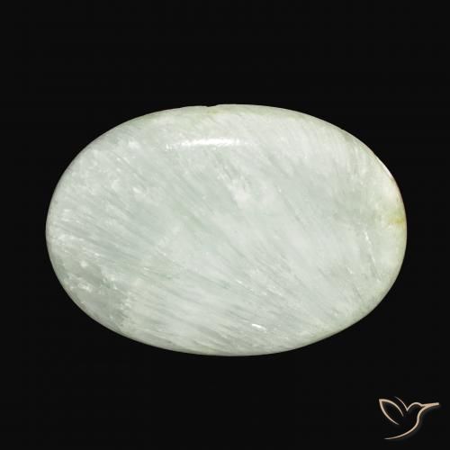 48.07ct 天然 ライトグリーン アラゴナイト, 楕円形, オペーク