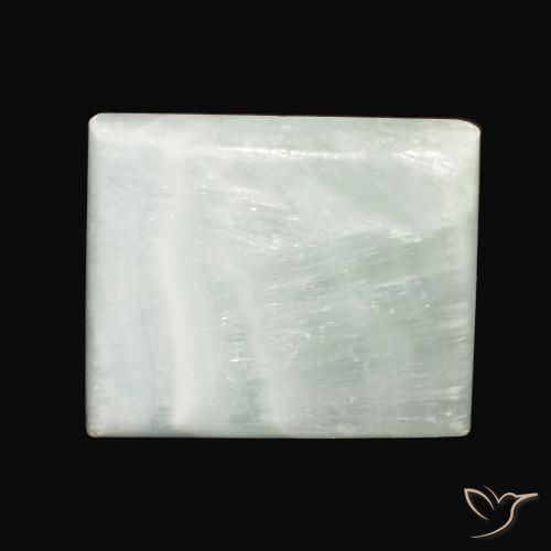 65.98ct 天然 ライトグリーン アラゴナイト, バゲット, オペーク