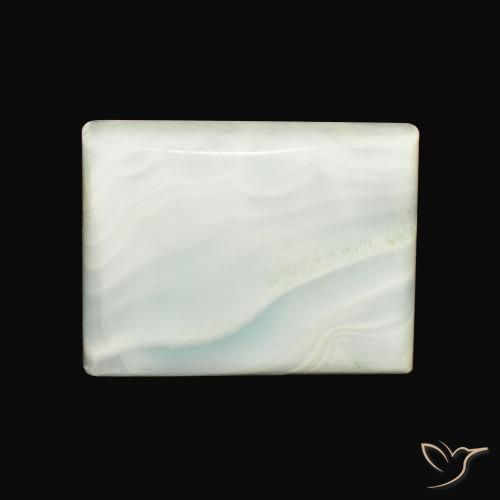 34.88ct 天然 薄いイエローグリーン アラゴナイト, バゲット, オペーク