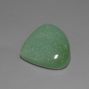 21.21カラットの天然グリーンアベンチュリン（22.3×20.2 mm・洋梨の形）