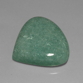 36.47カラットの天然グリーンアベンチュリン（26.9×24.3 mm・洋梨の形）