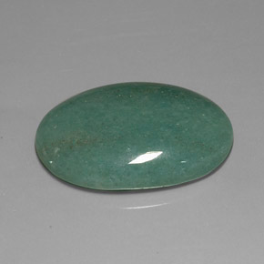 34.41カラットの天然グリーンアベンチュリン（31.2×20.2 mm・オーバルカット）