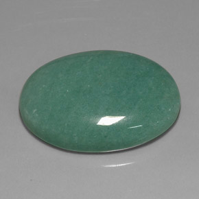 37.75カラットの天然グリーンアベンチュリン（28.9×21.3 mm・オーバルカット）
