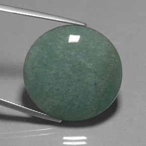 40.01カラットの天然グリーンアベンチュリン（29.3×25.9 mm・オーバルカット）