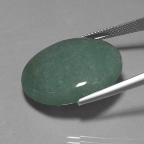 40.01カラットの天然グリーンアベンチュリン（29.3×25.9 mm・オーバルカット）