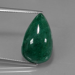 11.45カラットの天然グリーンアベンチュリン（19.4×12 mm・洋梨の形）