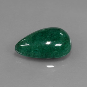 11.45カラットの天然グリーンアベンチュリン（19.4×12 mm・洋梨の形）