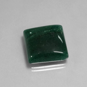 17.44カラットの天然グリーンアベンチュリン（16.3×16 mm・四角）