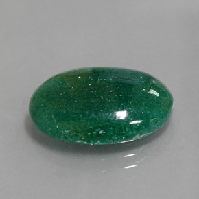 9.17カラットの天然グリーンアベンチュリン（18.3×14 mm・オーバルカット）