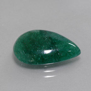 7.95カラットの天然グリーンアベンチュリン（18.6×13.5 mm・洋梨の形）