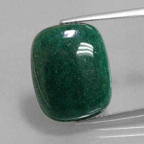 13.91カラットの天然グリーンアベンチュリン（18.2×14.8 mm・クッションカット）
