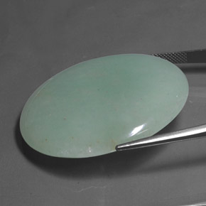 82.68カラットの天然鮮やかなグリーンアベンチュリン、ラウンドカット、半透明