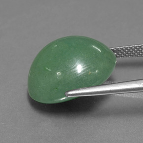 17.82カラットの天然グリーンアベンチュリン（17.2×15.4 mm・オーバルカット）