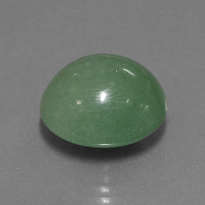 16.51カラットの天然グリーンアベンチュリン（16.3×14.9 mm・オーバルカット）
