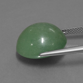 16.51カラットの天然グリーンアベンチュリン（16.3×14.9 mm・オーバルカット）