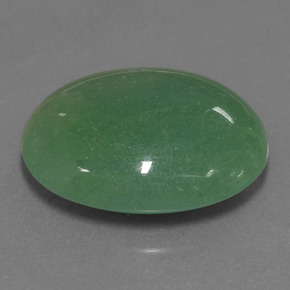 22.77カラットの天然グリーンアベンチュリン（22.7×18.6 mm・オーバルカット）