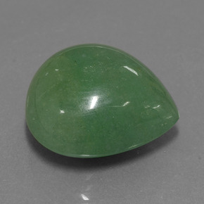31.37カラットの天然グリーンアベンチュリン（21.2×19.8 mm・洋梨の形）