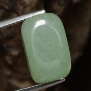 10.91カラットの天然グリーンアベンチュリン（13.8×8.7 mm・ファンシーシェイプ）