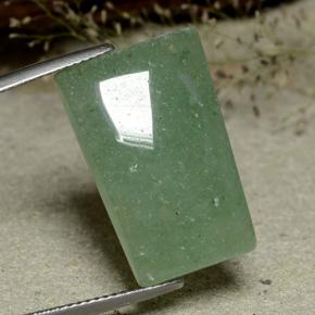 20.69カラットの天然グリーンアベンチュリン（22.2×14.4 mm・ファンシーシェイプ）