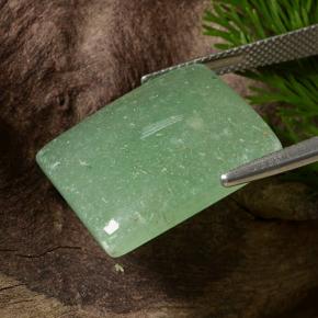 23.41カラットの天然グリーンアベンチュリン、バゲット、半透明